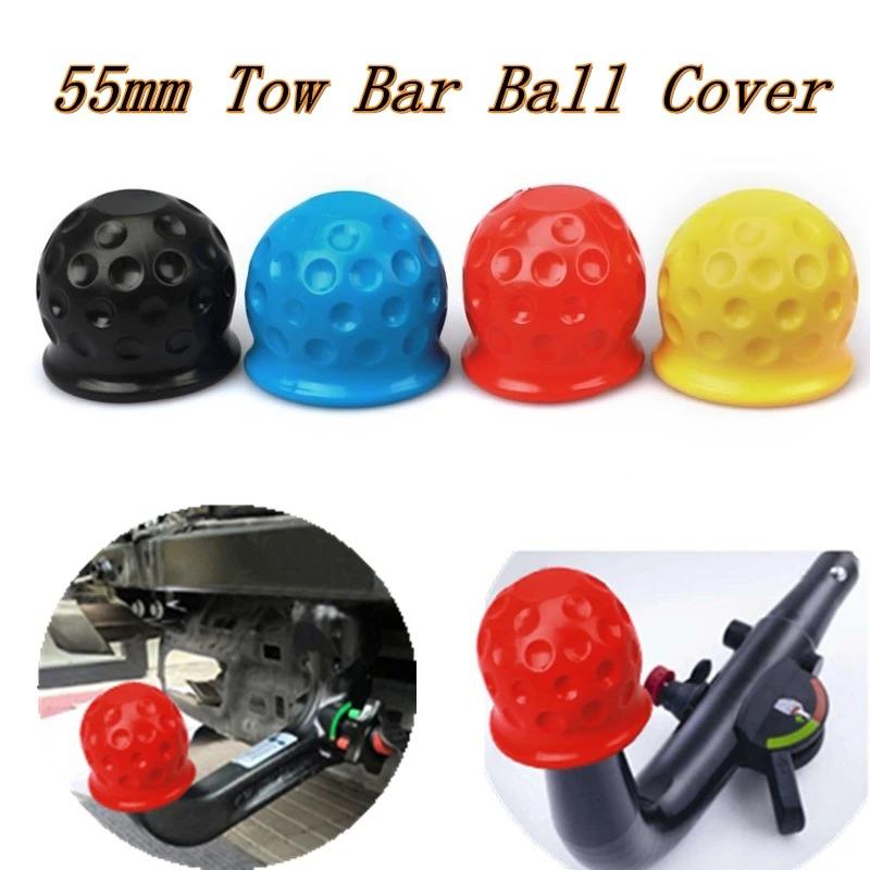 4 Colors Universal 50MM Tow Bar Ball Cover Cap Trailer Ball Cover Tow Bar Cap Hitch Trailer Towball Protect Car Accessories