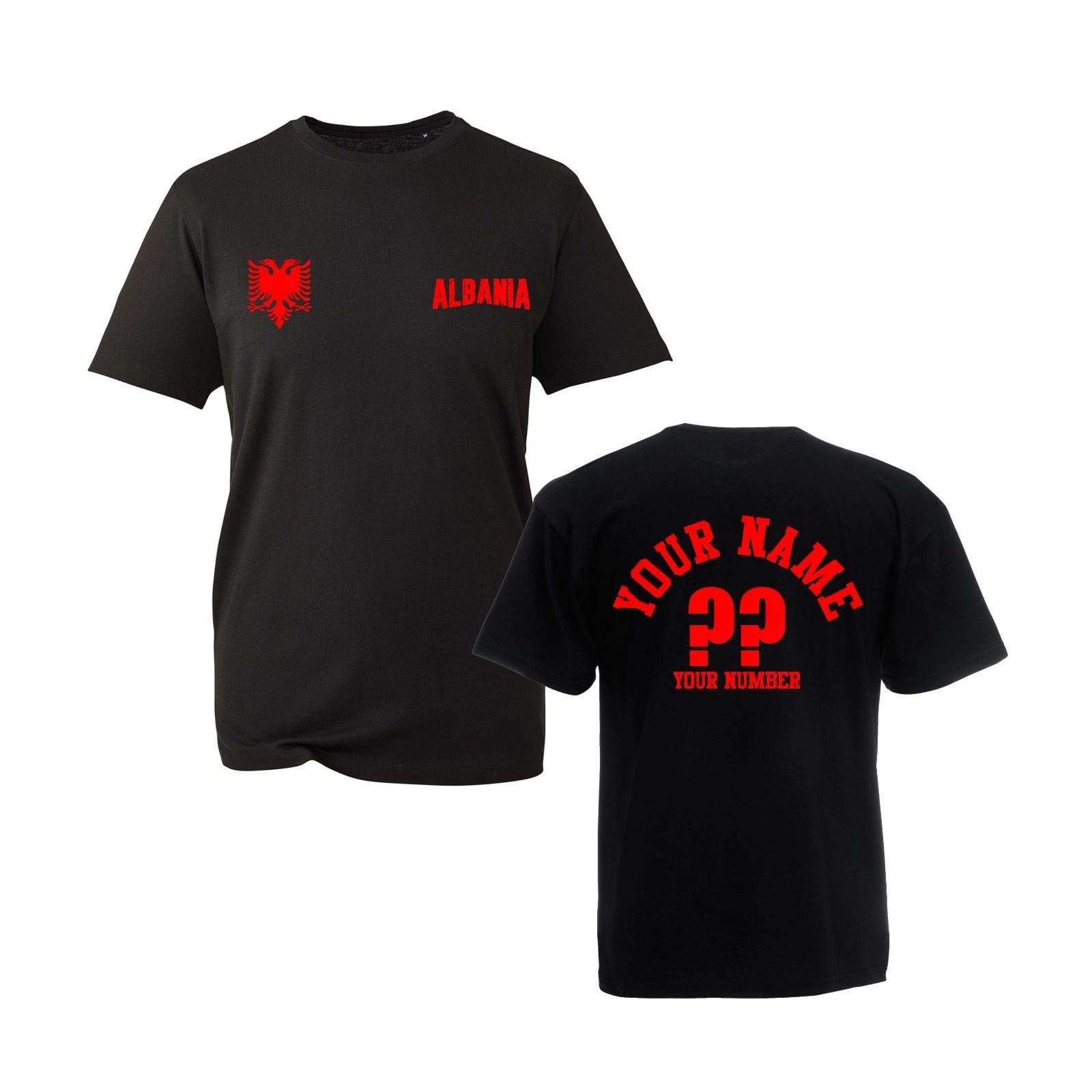 Personalized Albania T-shirt Your Name National Symbol Top Men s Unisex Gift Tee XL