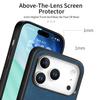 For iPhone 17 Pro Case Shockproof Slim Retro Leather Phone Back Cover