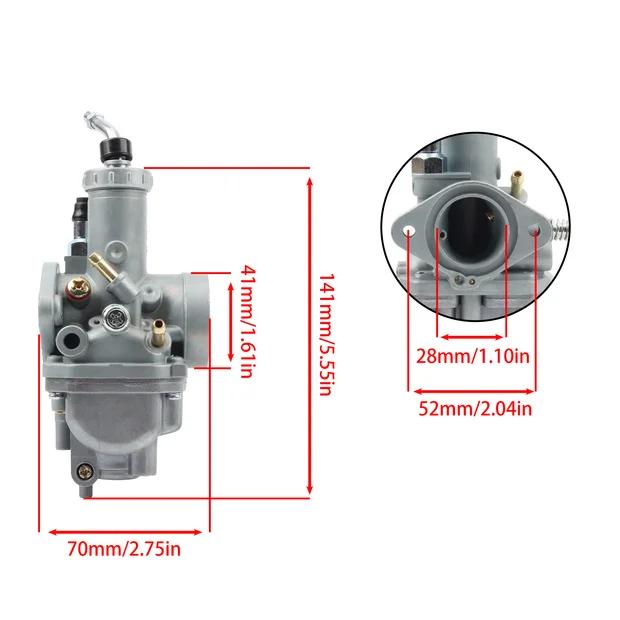 for Yamaha YFM250 1989-1991 YFM200 1985-1989 YTM200 1983-1985 With Intake Boot Fuel Valve ATV Motocross  Motorcycle Carburetor