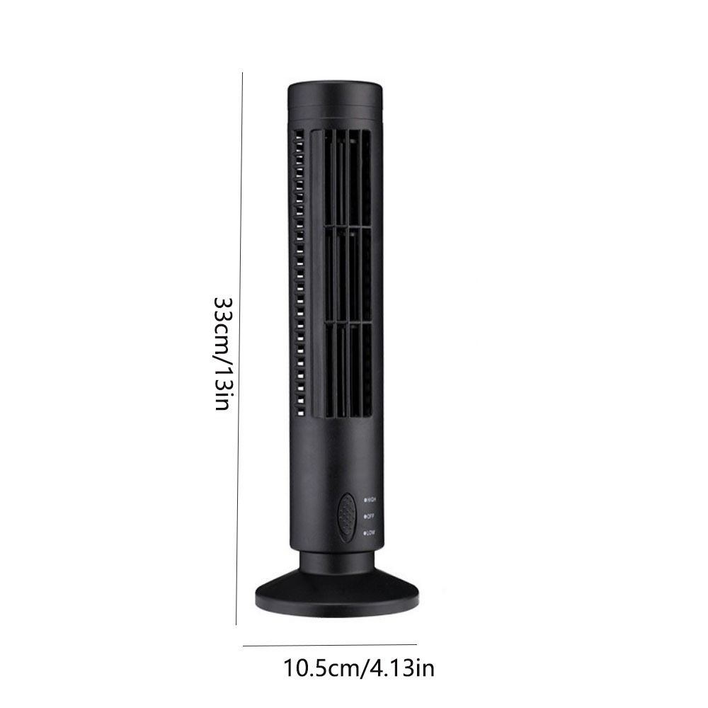 Low Noise USB Tower Fan Strong Wind Vertical Conditioner Mini Mobile Air Conditioning  Bedroom Use