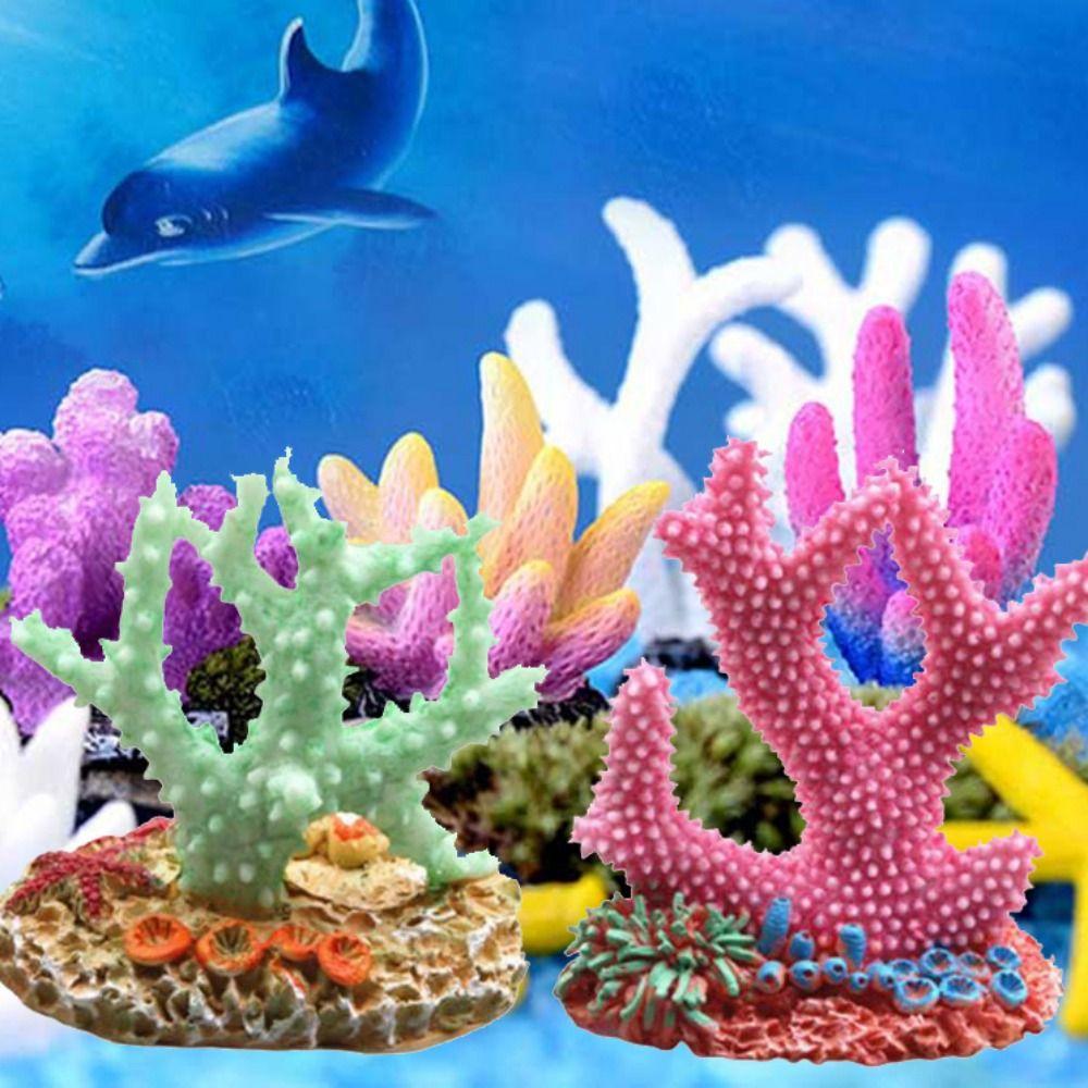 Decortaive Resin Artificial Vivid Undersea Simulation Coral Fake Coral Micro Ornaments Coral Stone