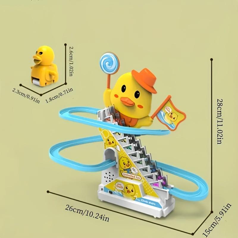 Non-Toxic Duck Climbing Stairs Musical Toys With Lights And Music For Children Birthday Gifts Ducklings Children Toys