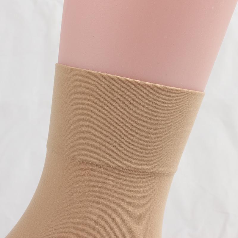 Langsha 80D Velvet Ankle Socks: Non-constricting Wide Opening for Spring/Autumn, Ideal for Women and Elderly.