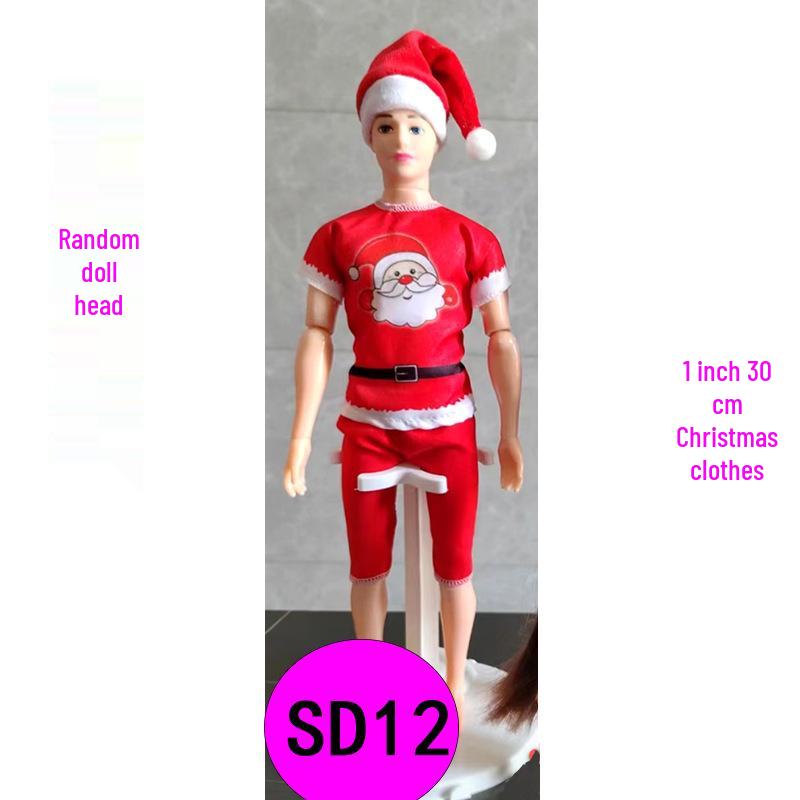 Christmas Doll Clothes Set for BJD and Reborn Dolls - Limited Edition Fashion for Children