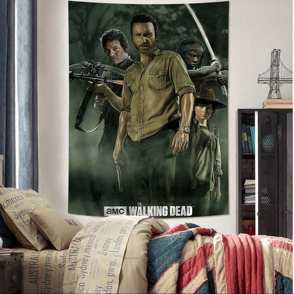 The WalkingS DeadS TV Chart Tapestry Home Decoration Hippie Bohemian Decoration Divination Wall Hanging Home Decor