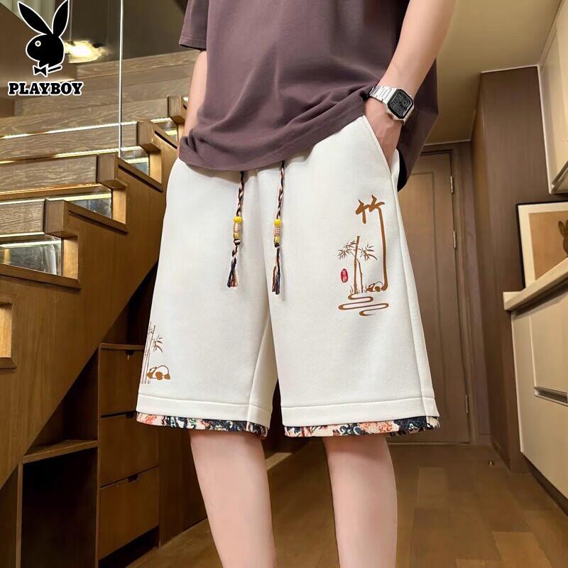 Playboy Men s New Chinese Style Panda Print Shorts XL