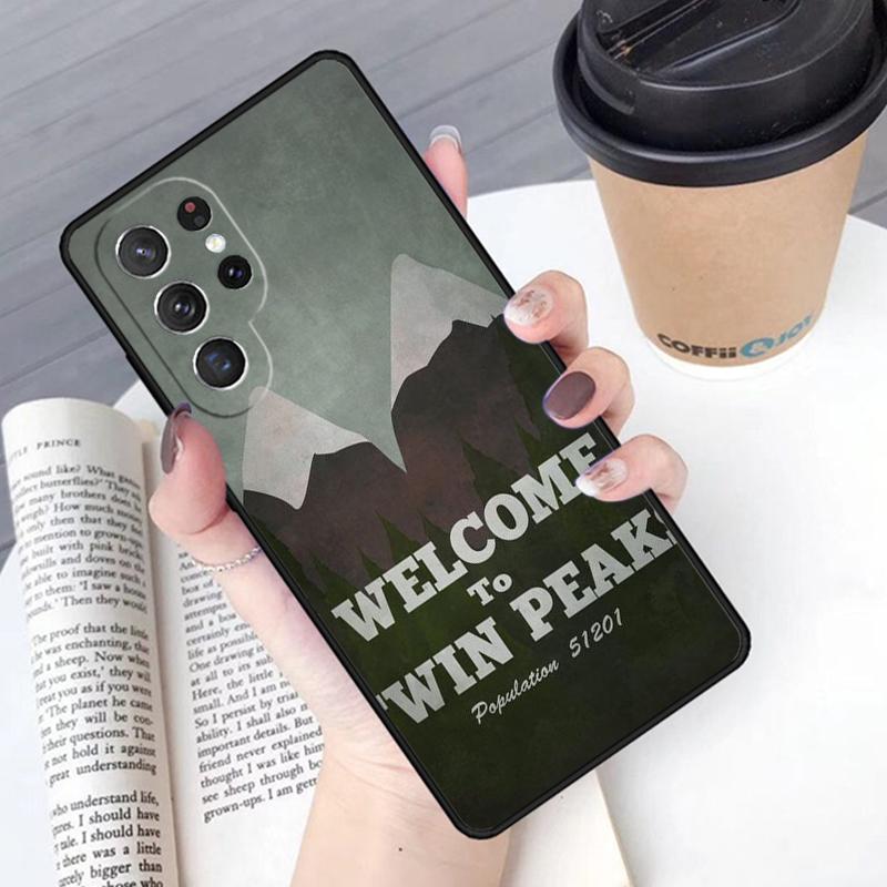 Welcome To Twin Peaks Black Lodge Red Room Phone Case Cover For Samsung Galaxy S24 S25 Ultra S21 S22 S10E Plus Note 20 FE S23