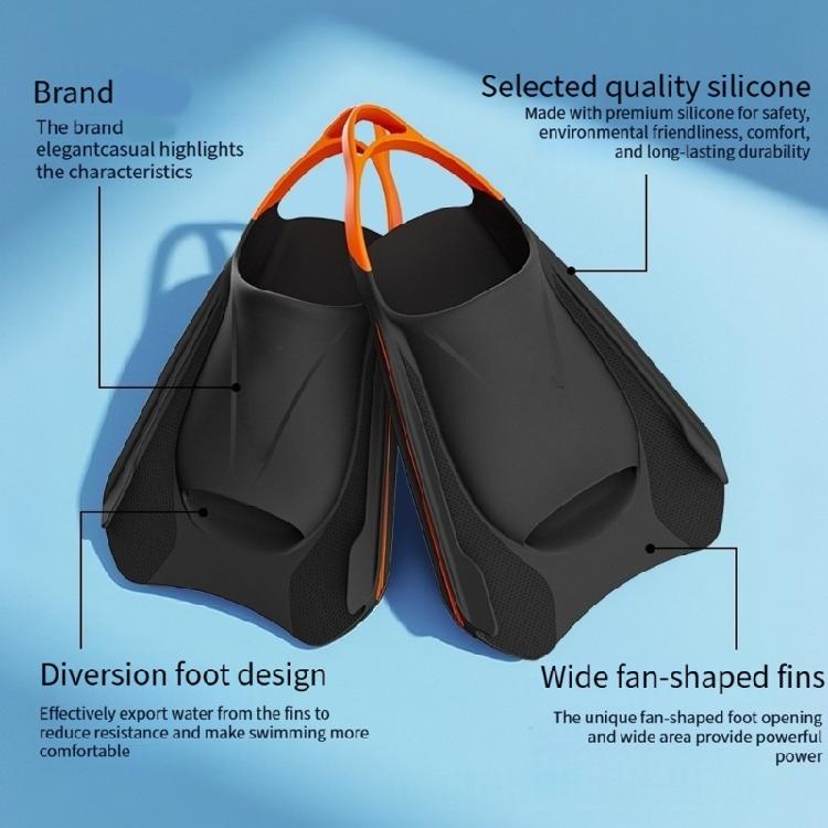 Comfortable Snorkeling Swimming Flippers Assistant Equipment for Underwaters Swimming Professional Flexible Diving Fin