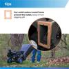 Wood Chipper Collection Bag Reusable Lawn Cleaner Bag Leaf Shredders Chip Machine Bag for Wood Slicers Splitters Enduring