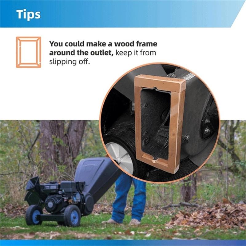 Wood Chipper Collection Bag Reusable Lawn Cleaner Bag Leaf Shredders Chip Machine Bag for Wood Slicers Splitters Enduring