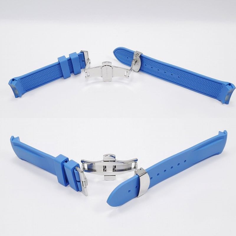 Swatch X OMEGA Exclusive Rubber Strap with D-Buckle (Blue)
