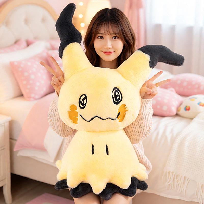 Rabbit Fur Mimikyu Pokémon Plush Dolls: Cute Cartoon Figurines