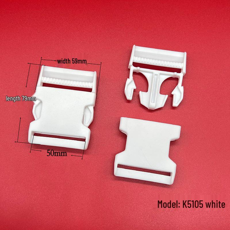 High-Quality White Plastic Snap Buckle for Backpacks and Schoolbags