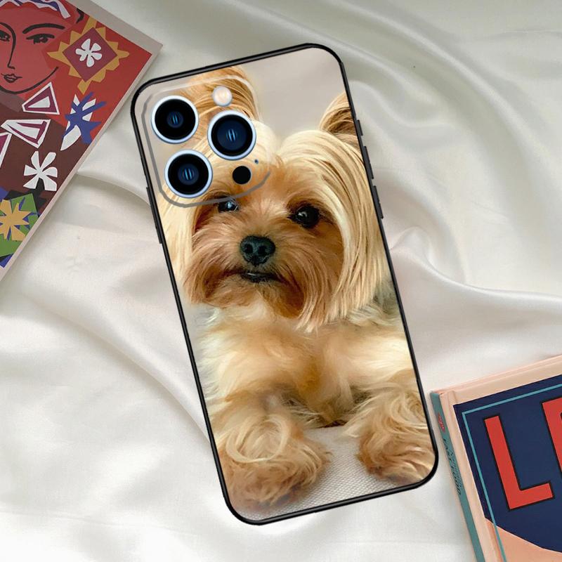 Yorkshire Terrier Hund Handyhülle Für iPhone 15 14 12 11 13 16 17 Pro Max 15 16 Plus 13 Mini 16e 17 Air Funda Hülle