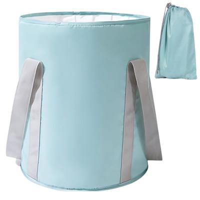 ARESACHI Folding Foot Foot Icing Bucket with Handle Bucket, Bath, Spa, (Large)