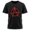 T-shirt Simbolo Anarchia Rosso | T-shirt Grafica Grunge Punk Vernice Spray Graffiti