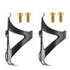 Dingtai 3K Full Carbon Fiber Bicycle Water Bottle Cage Lightweight Mountain Bike Holder 2pcs Gold Style (Color + Polished, A)