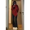 Autumn and Winter New Irregular Turtleneck Sweater Women's Gentle Lazy Style Casual Pullover Knitted Top