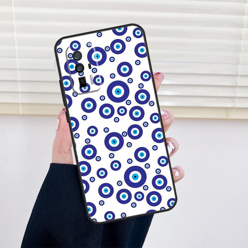Evil Eye Cover For Xiaomi 15 14 13 Ultra 11T 12T 13T 14T Pro POCO X7 Pro X3 X5 X6 M6 F5 F6 Pro Case