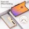 Protiskluzové matné kožené pouzdro na stojan pro Samsung Galaxy Z Fold 4 5g Fold4 Fold3 Fold 2 3 Fold2 Ochranná pouzdra z tvrzeného skla proti klepání