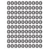 100 Set Brass Eyelet Kit 18mm Inner Diameter Metal Eyelet Grommet Kit for Tarps Fabrics Leather