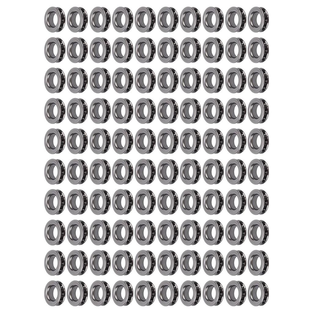 100 Set Brass Eyelet Kit 18mm Inner Diameter Metal Eyelet Grommet Kit for Tarps Fabrics Leather