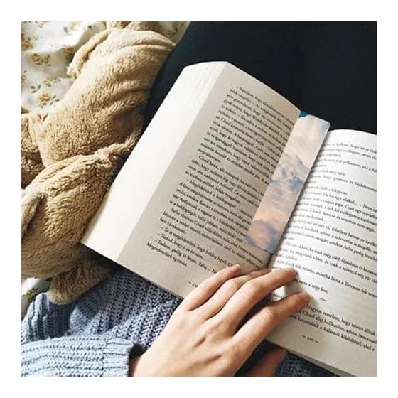 5-Piece Set of Stylish Cloud Design PVC Bookmarks - Perfect for Books, Journals, and Gifts - Durable, Waterproof, and Flexible - 13cm x 3cm