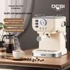 Halbautomatische Espressomaschine im Retro-Stil mit Ein-Knopf-Milchaufschäumung