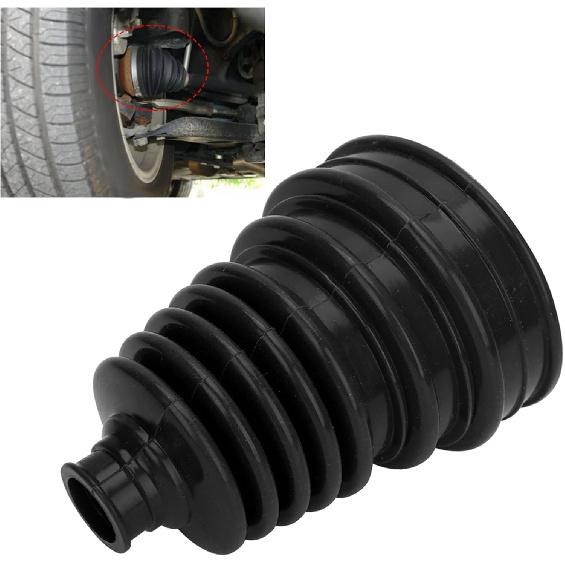 UNIVERSAL SILICONE CV AXLE BOOT DUST COVER BALL HEAD KIT FOR VEHICLES (Black)