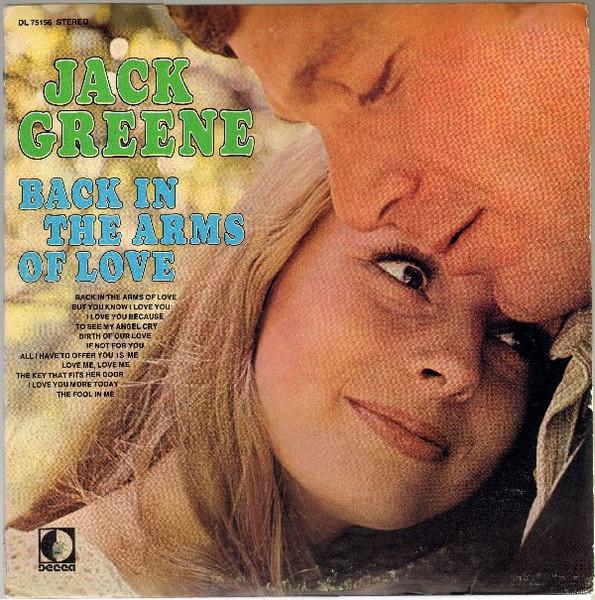 

LP Record JACK GREENE - Back In The Arms Of Love DL75156 Decca 1969 US Folk Used