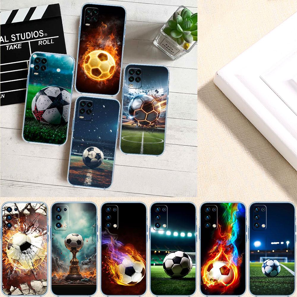 AQ51 Football Soccer Phone Case for Motorola Moto E13 E15 E20 E22 E22I E22S E30 E32 E40 E7 E7I G Plus Power Play Stylus G22 G14