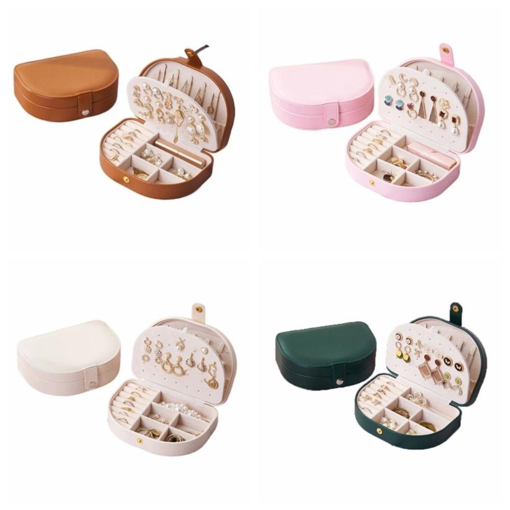 Bracelet Earrings Storage Case PU Leather Jewelry Holder Sweet Jewelry Display Box  Outdoors
