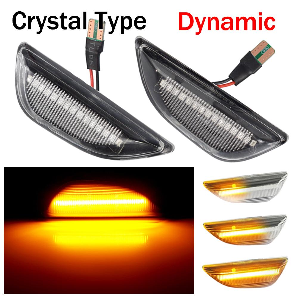 

For Opel Mokka Mokka X Chevrolet Trax Buick Encore 2013- Sequential Blinker Indicator Flashing Light Side Marker Lamp 2Pcs 2Pcs Dynamic Crystal