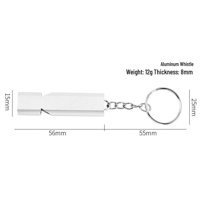 Brangdy Outdoor High-Frequency Double-Tube Aluminum Alloy Whistle