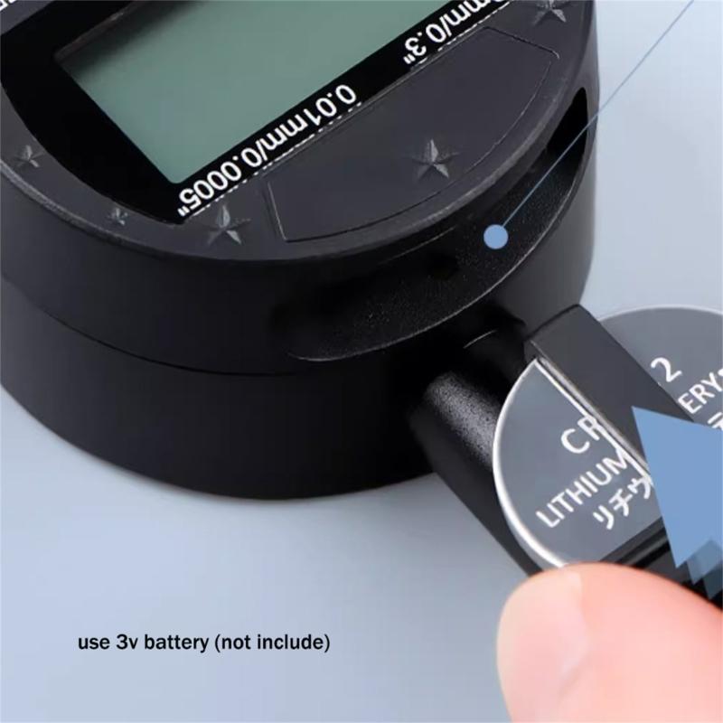 Electronic Digital Dial Indicator 8mm/3'' Digital ProbeIndicator Dial Test Gauges Highs Resolution 0.01mm/0.0005"