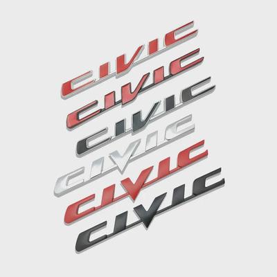 Car 3D Metal Emblem Badge Sticker for 2002-2020 Car Body Rear Trunk Letter Logo Chrome Stickers Decals