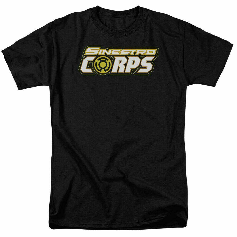 Green Lantern Sinestro Corps Logo T Shirt Licensed Comic Book Tee Black S