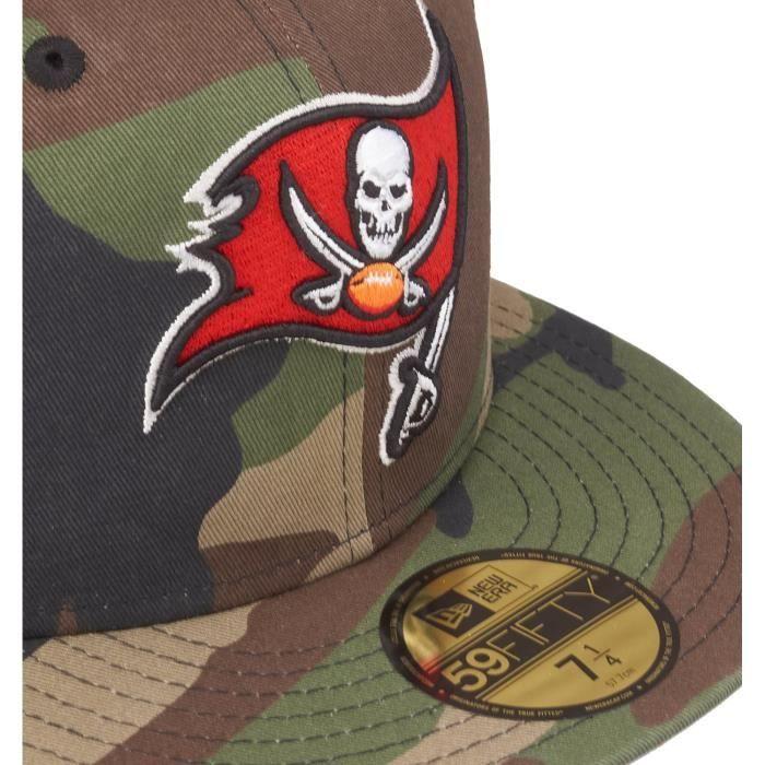 Casquette 59fifty - New Era - Tampa Bay Buccaneers - Bois Camo - 100% Coton - Ajustée