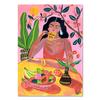 Tropical Colorful Girl Car Flower Koala Leopard Wall Art Malba na plátně Plakáty a obrazy Nástěnné obrazy pro dekoraci obývacího pokoje Bez rámu