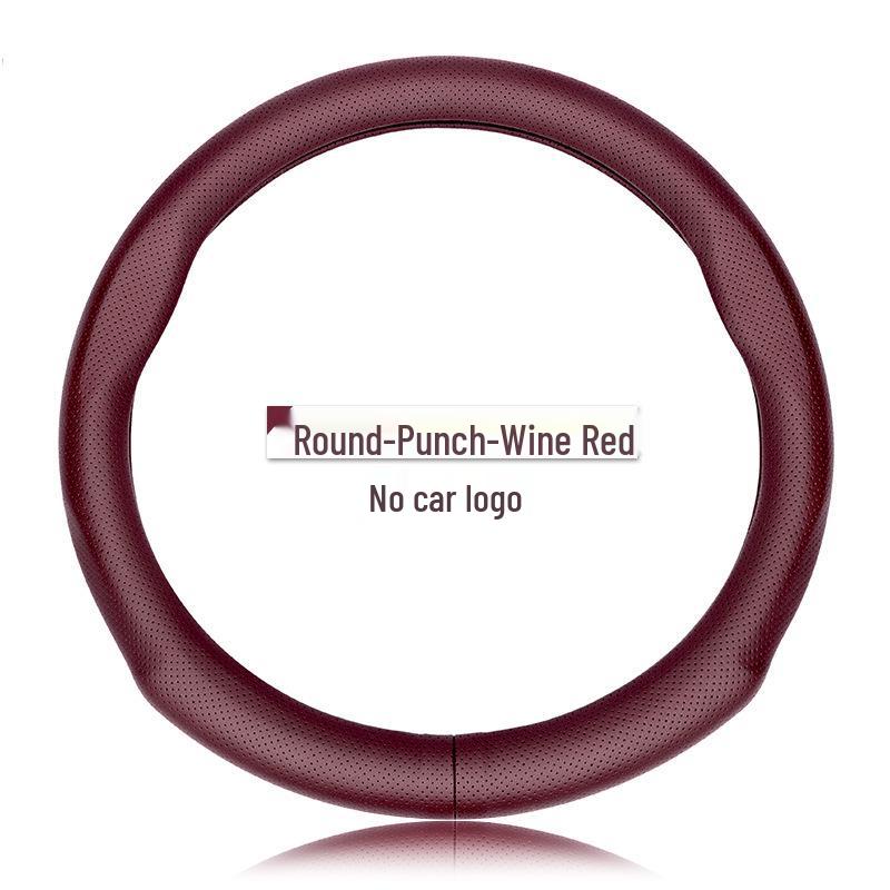 Jiangling Teshun Baodian Yuhu 3/5/7/9 Genuine Leather Non-Slip All-Season Universal Steering Wheel Cover