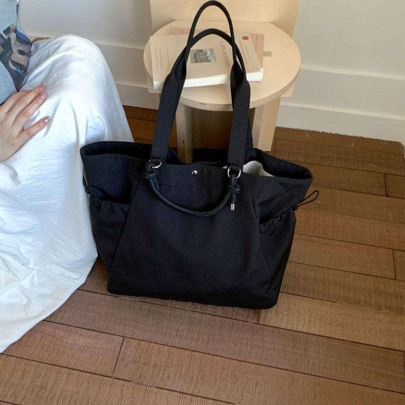 Korean Casual Canvas Bag Student Commuting Tote Women s Large Capacity 2025 New All-matching Shoulder Trendy