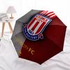 Wzór Stoke City FC, automatyczny składany parasol, przenośna i składana konstrukcja, 8 żeber, prezent na Boże Narodzenie lub urodziny.