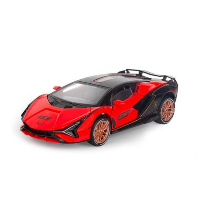 1:32 Scale Lambo Sian Alloy Car Model, with Light & Sound Effect Diecast Car Toys for Boy Birthday Gift Kids Toys Car Collection