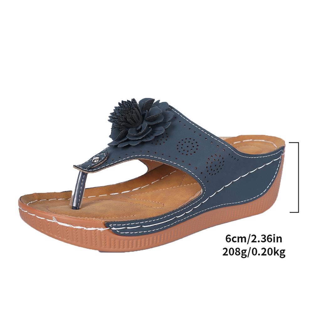 Fashion Party Slippers Woman Female Footwear Summer Sandals Women Shoes Non-Slip Walking Shoes Slip on Shoes Woman Wedge Women's Sandals