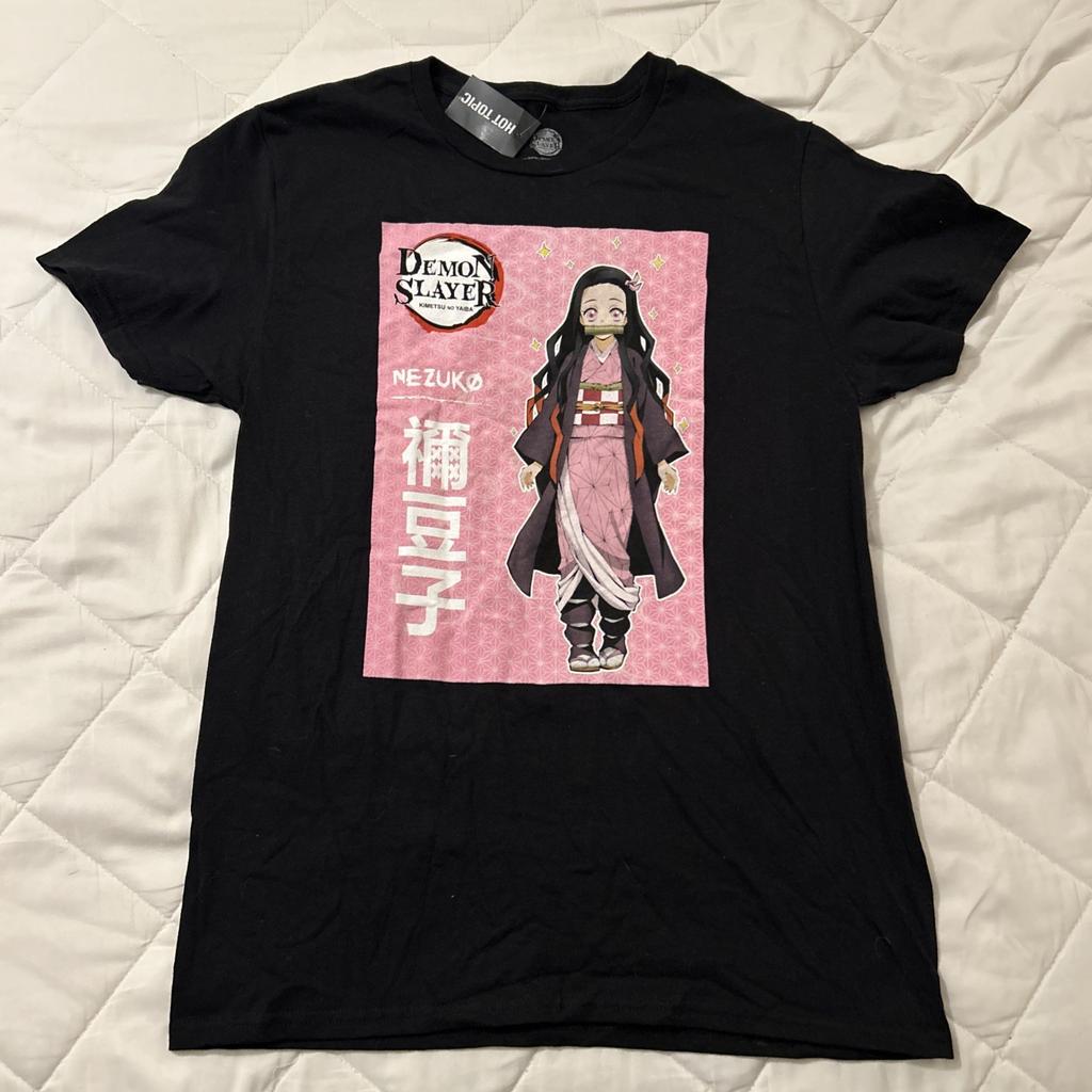 Demon Slayer Nezuko Kamado Kimetsu No Yaiba Black T-Shirt Size Medium