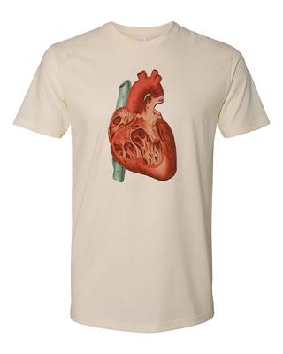 Cottage Cult Clothing T-Shirt 100% Baumwolle Okkult Medizinische Anatomie Herz Kunst