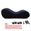 VaHppy "S" Shaped Inflatable Sofa Beds "Sex On Horseback" Individual Airbags Vibrating Undulating 150*61*50CM Handcuffs Included