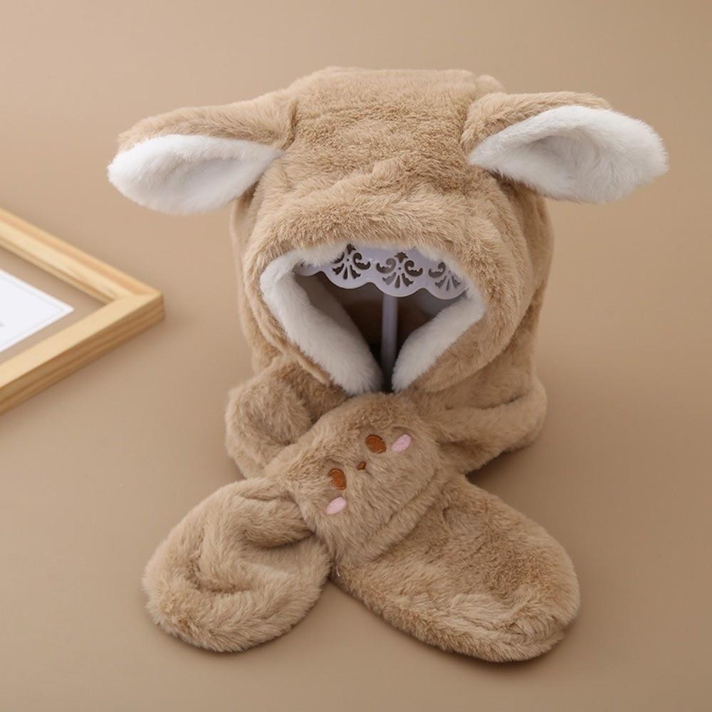 Warm Pullover Cap Plush Ear Protection Hat New Neck Warmer  for Outdoor Cycling Skiing