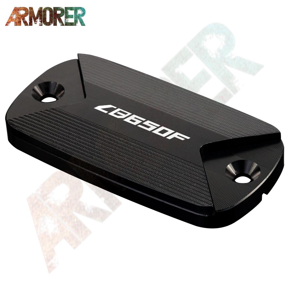 Motorcycle Aluminum CNC Aluminum Front Brake Fluid Tank Cap Fluid Reservoir Cover For HONDA CB650F CB 650F CB650 F 2016